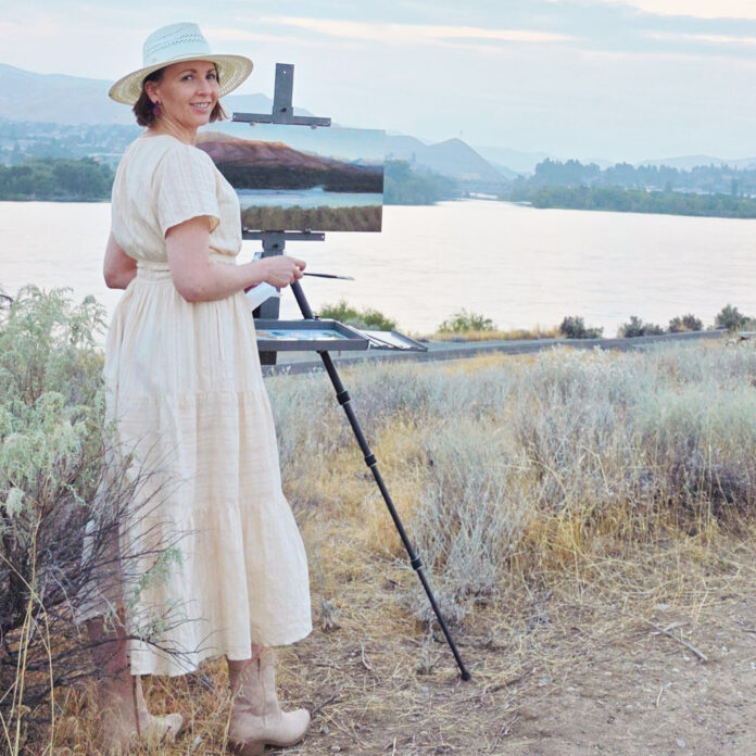 Plein air painter Sasha Fair