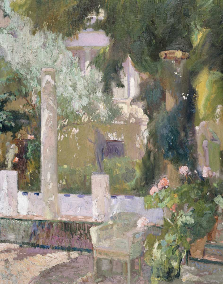 Joaquín Sorolla, "The Gardens at the Sorolla Family House," 1920, oil on canvas, 41 x 34 1/2 in., Sorolla Museum