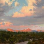 Kadin Goldberg, “Monsoon Afternoon,” 2025, oil, 8 x10 in., Available from the Artist, Plein Air painting and Studio