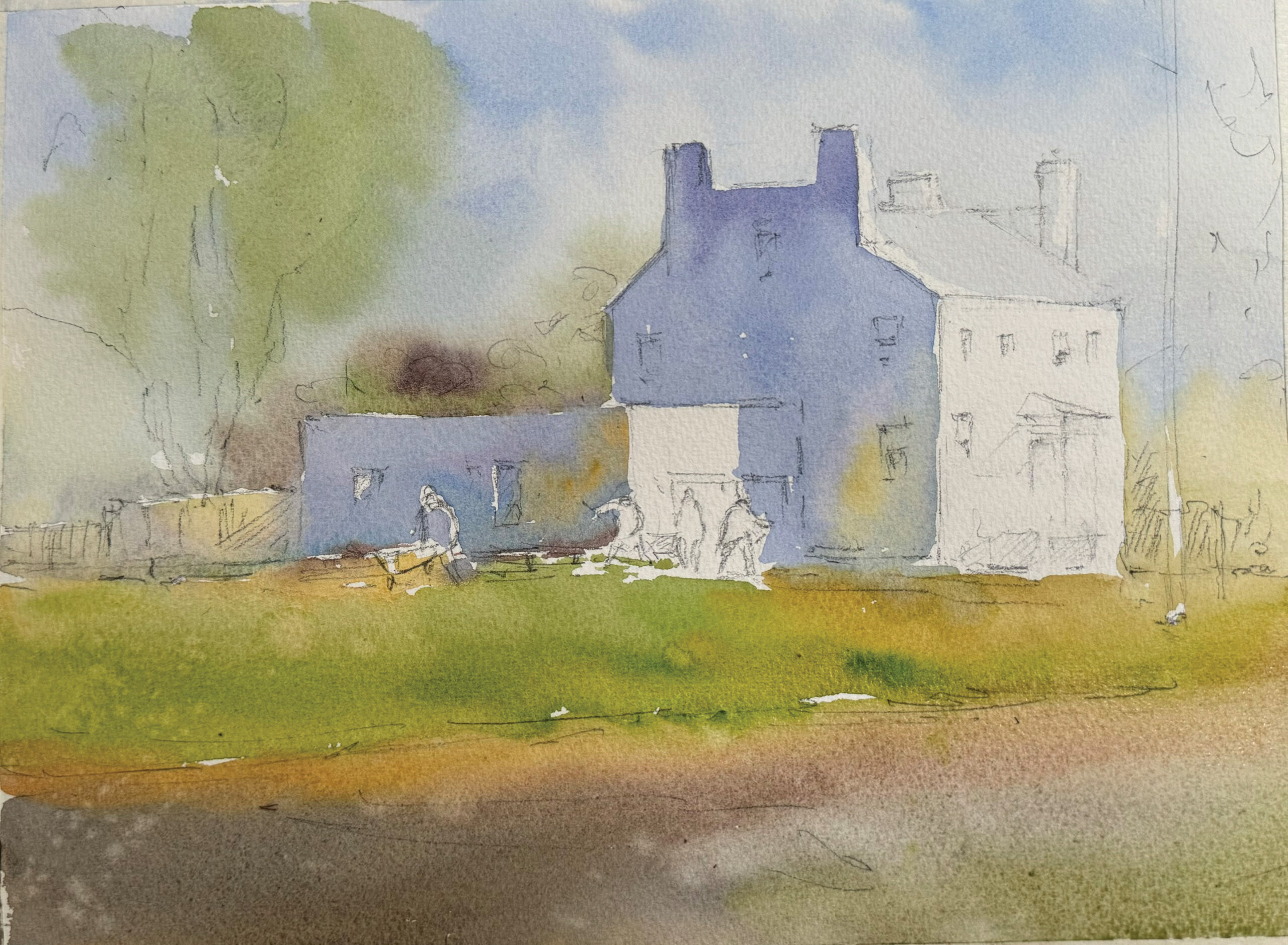 How to paint with watercolors