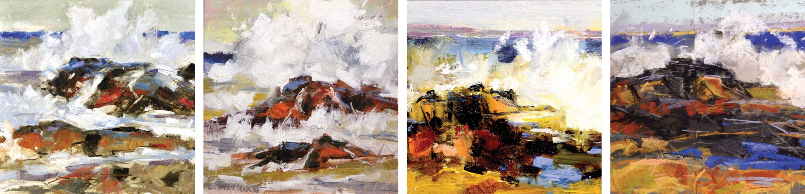 Painting exercise - a surf montage