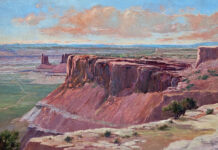 Featured Artwork: Cecy Turner western rocky cliffs