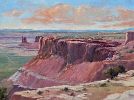 Featured Artwork: Cecy Turner western rocky cliffs