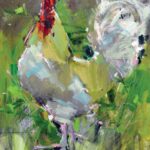 Painting Exercise: Familiarity Breeds Growth Painting exercise - During COVID I painted a lot of roosters.