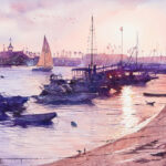 Best in Show: Jason Li, "Catching Sunset," watercolor, 12 x 16 in.