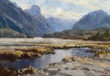 Finding Inspiration on the Other Side of the World Scott Hamill, "On the Dart River," 2024, oil, 16 x 24 in., private collection