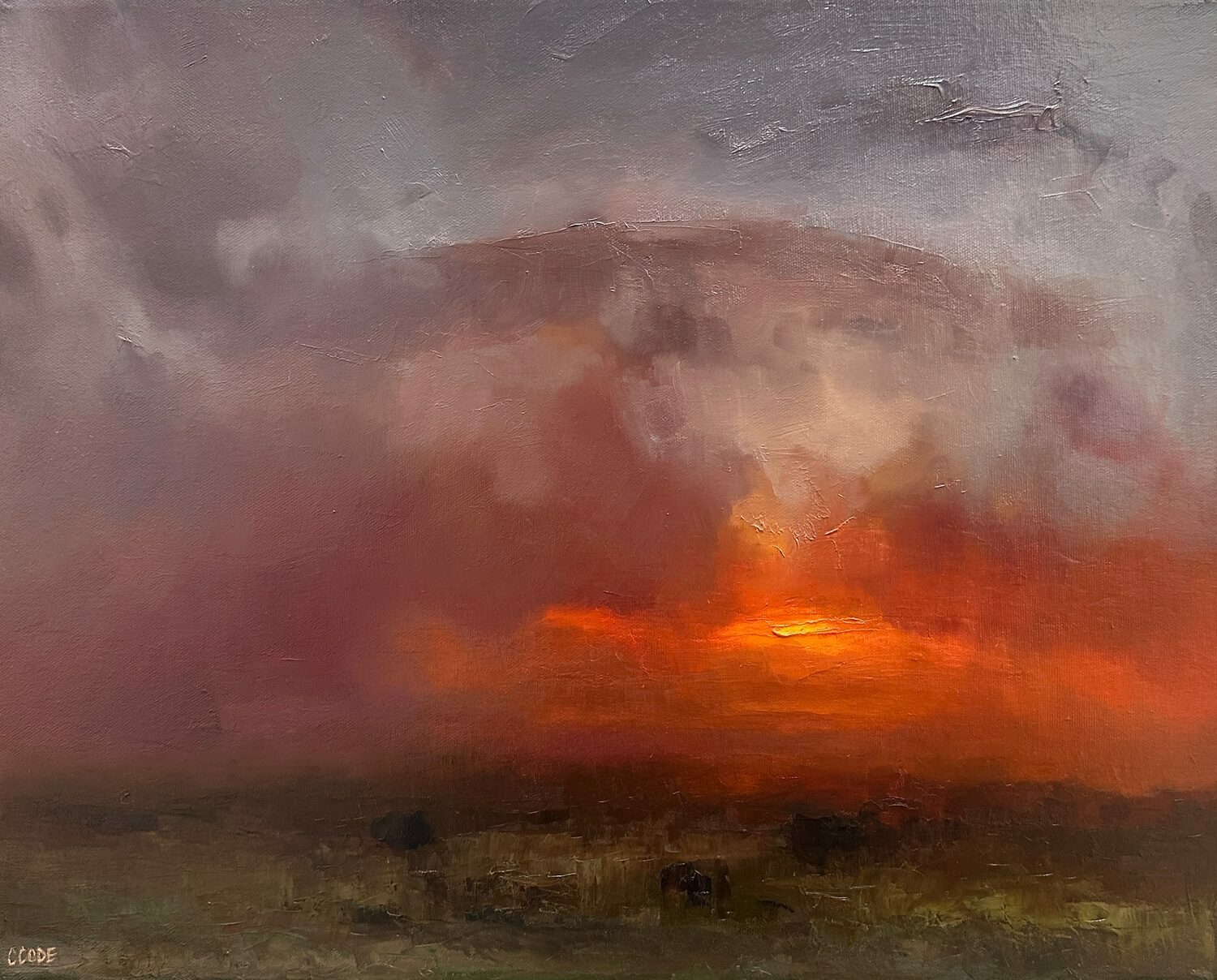 PleinAir Salon art competition - Second Place Overall: Christine Code, "Mystery Theatre," oil, 16 x 20 in.