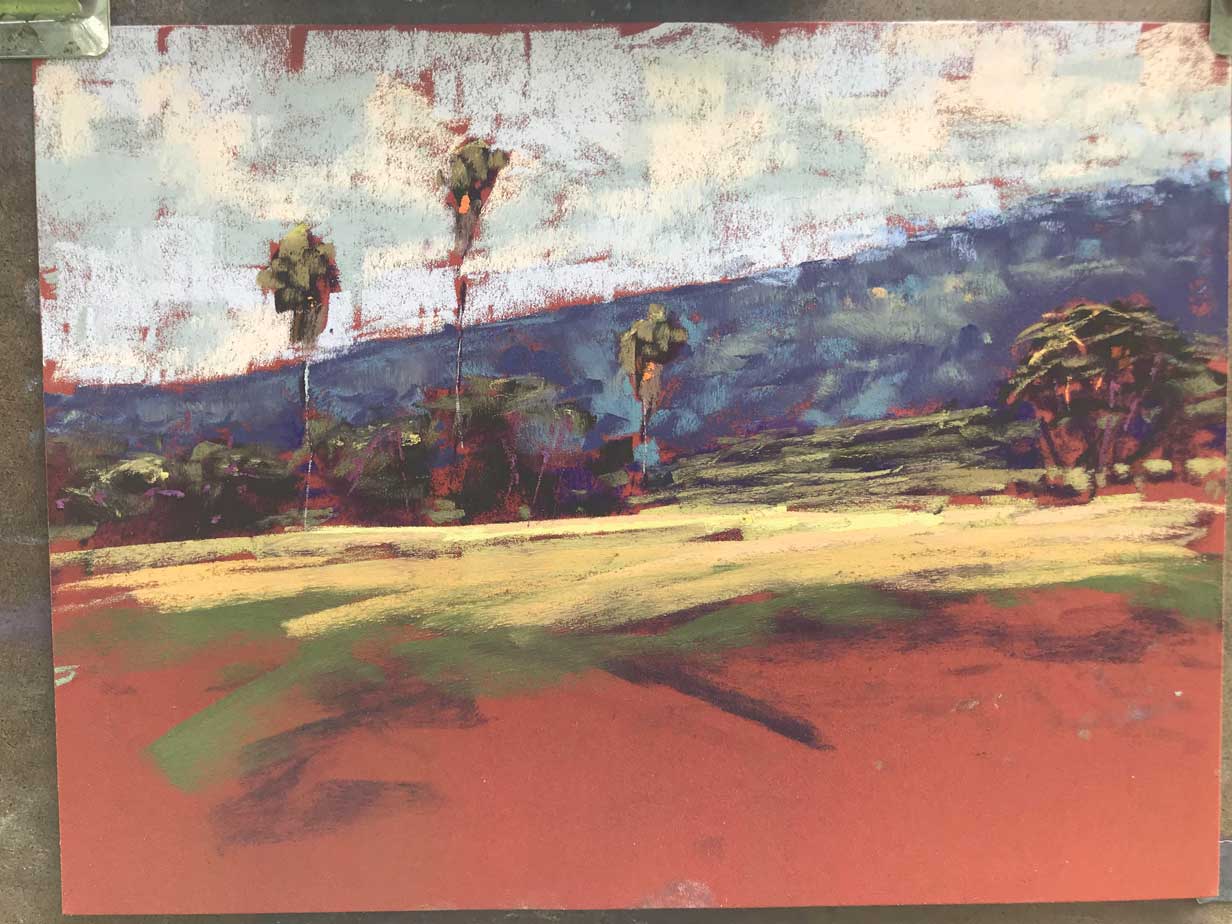 Stan Sperlak, "Maui Plantation Demo," 2018, 12 x 16 in., private collection, plein air