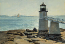 Donald Demers on Dismantling a Scene Don Demers, "Bright Day at Marshall Point," 2020, oil, 9 x 12 in., private collection, plein air