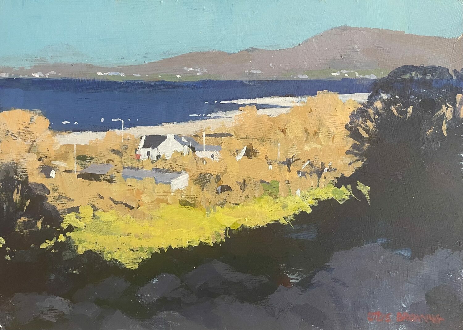 Best Plein Air Acrylic & Gouache: Steve Browning (Ireland), “The Burren, Ireland,” acrylic, 12 x 14 in.