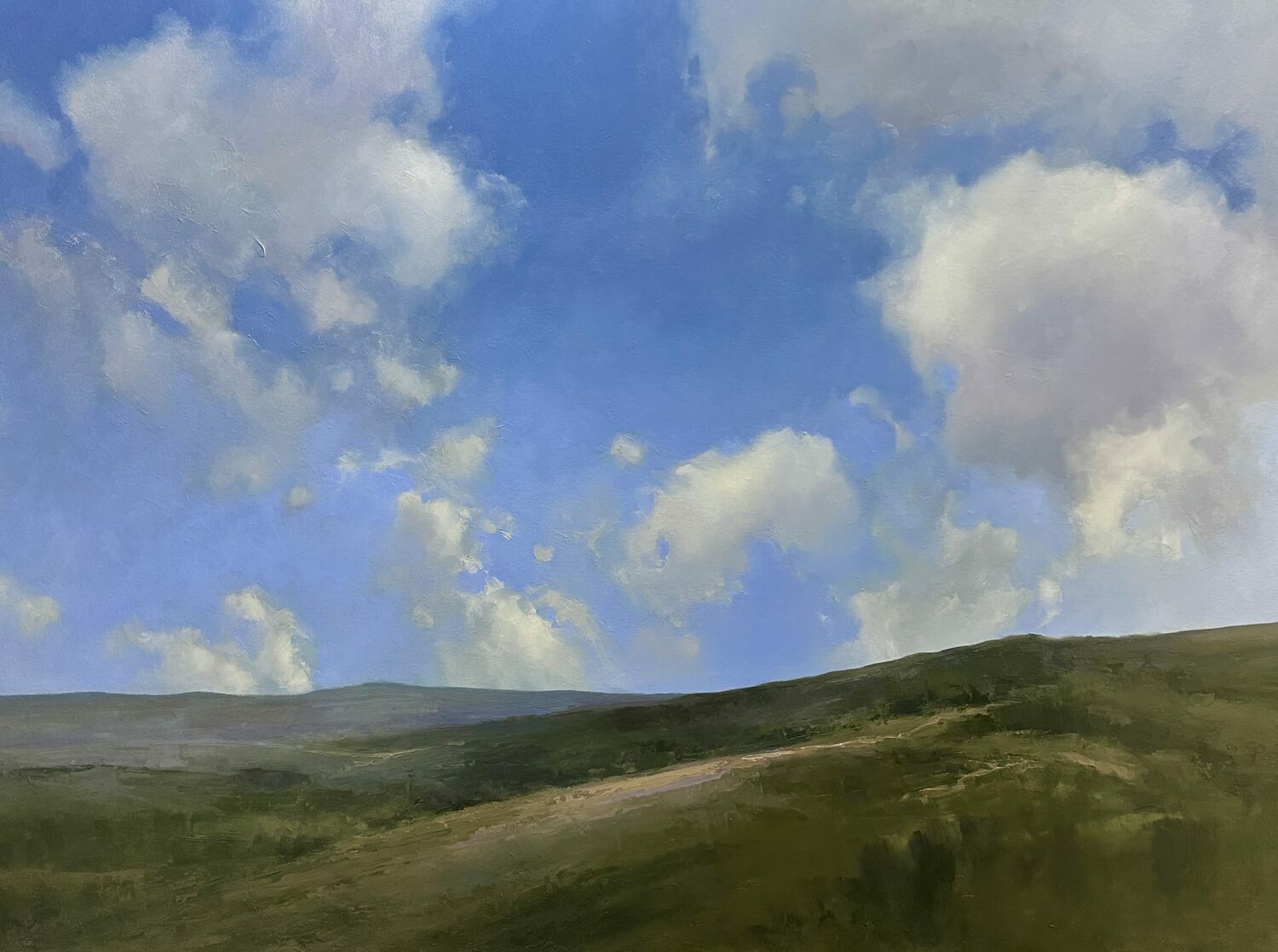 PleinAir Salon Art Competition - Third Place Overall: Christine Code (Canada), “A Hill Worth Climbing,” oil, 30 x 40 in.