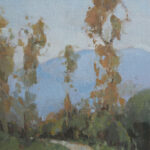 Collecting art - Julie Davis, "Autumn Afternoon," 2024, oil, 10 x 8 in., collection the artist, plein air