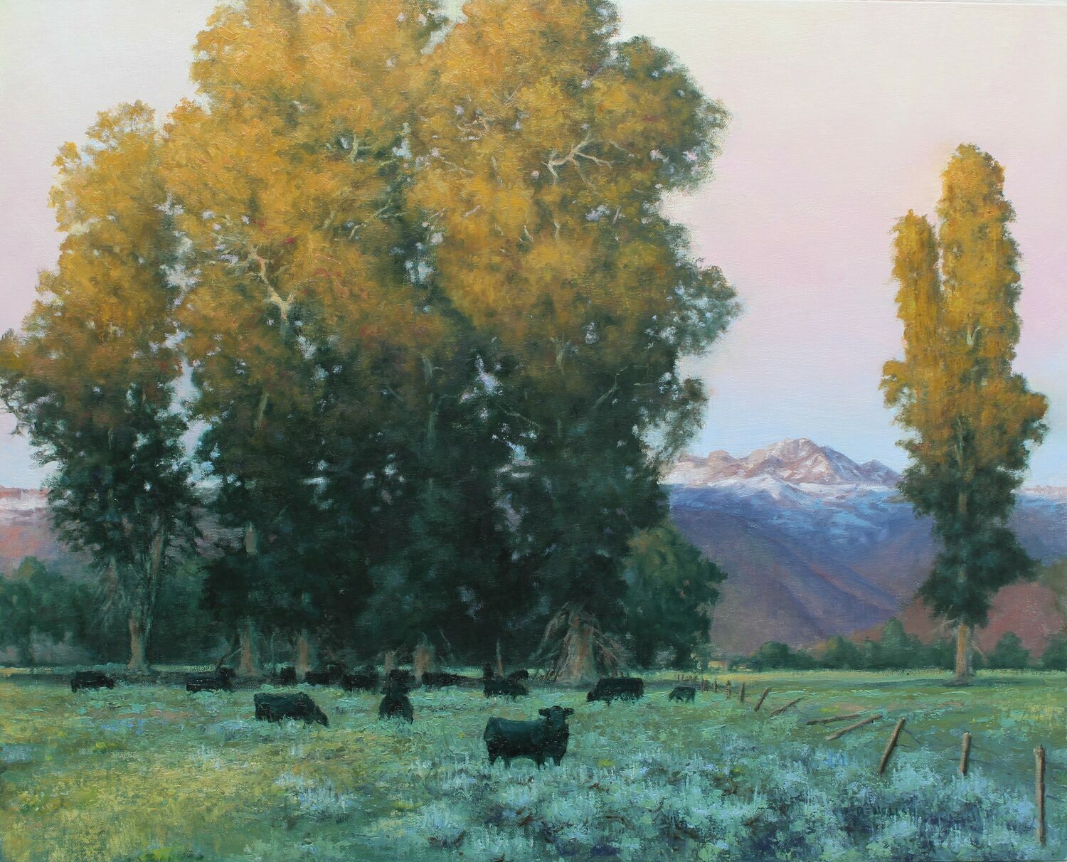 Best Plein Air Landscape: Dave English, "Tetonia Steinels," oil, 16 x 20 in.