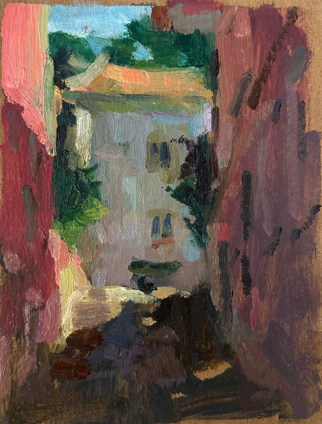 Best Plein Air Oil: Patricia Hannaway, “Sintra Sun,” 9 x 7 in.