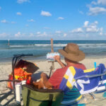 Marc Hanson painting on location