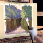 Free Landscape Painting Demonstration: How to Simplify landscape painting demonstration