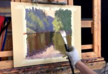 landscape painting demonstration