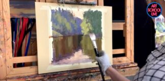 landscape painting demonstration