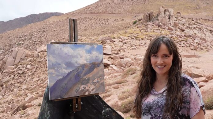 Kathleen Hudson plein air live 2025 From Kathleen Hudson's oil painting demo