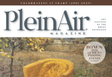 PleinAir Magazine December 2025 / January 2026; Cover art by Bethann Moran-Handzlik