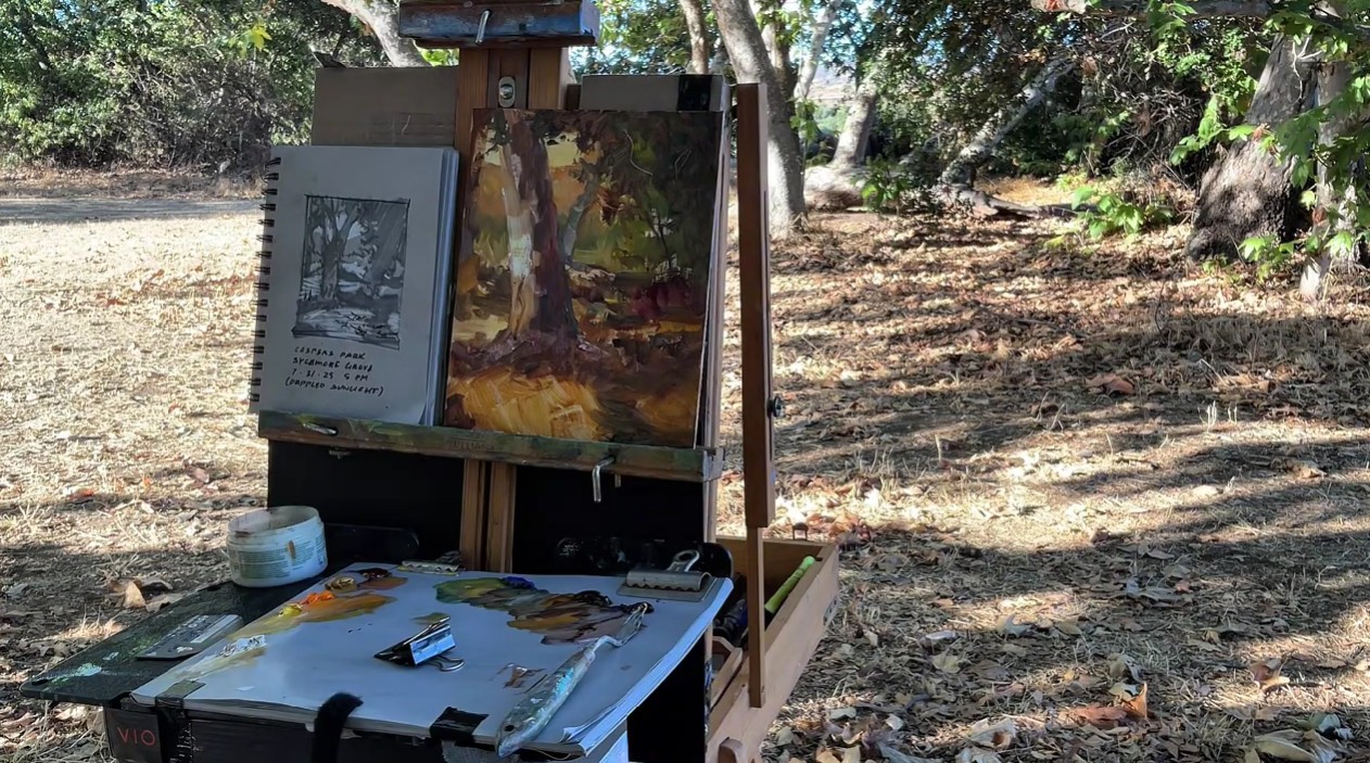 "If I don't have a drawing, I don't have a painting," Rick J. Delanty said, emphasizing the importance of drawing basics for artists.