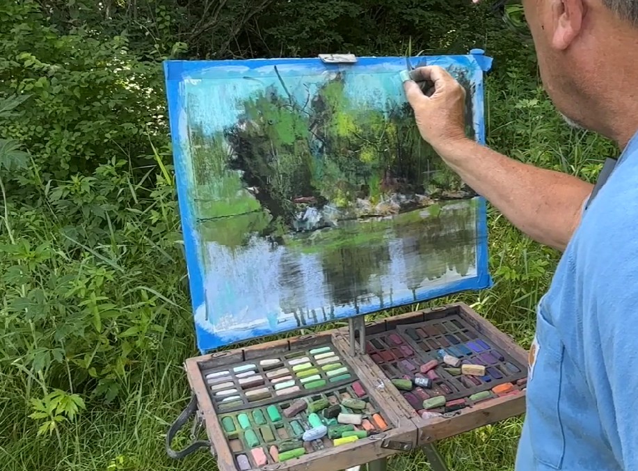 From Tom Christopher's pastel painting demo