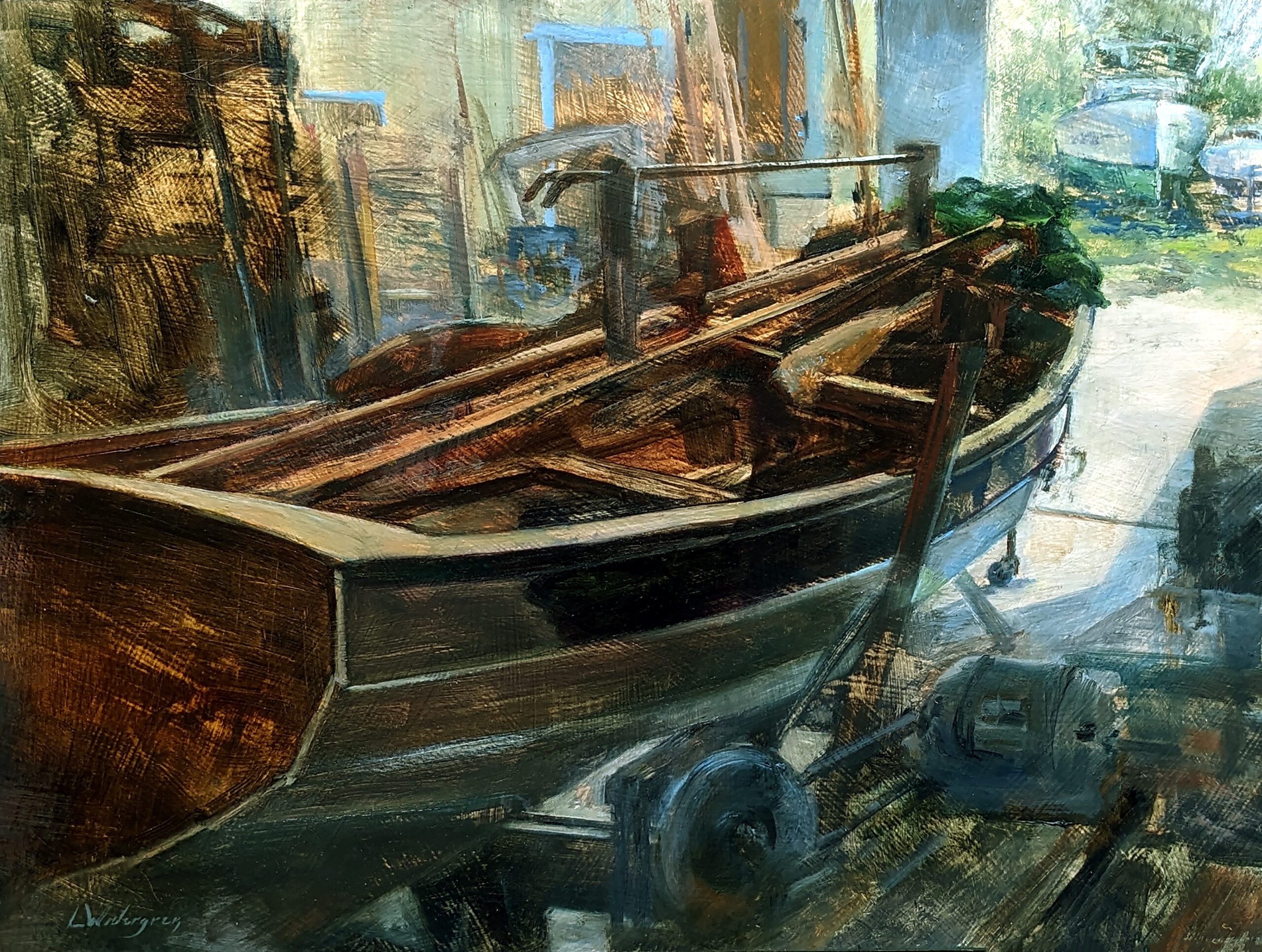 9. LuAnn Widergren, “Ready for Water,” 2024, oil, 12 x 16 in., Available from artist, Plein air