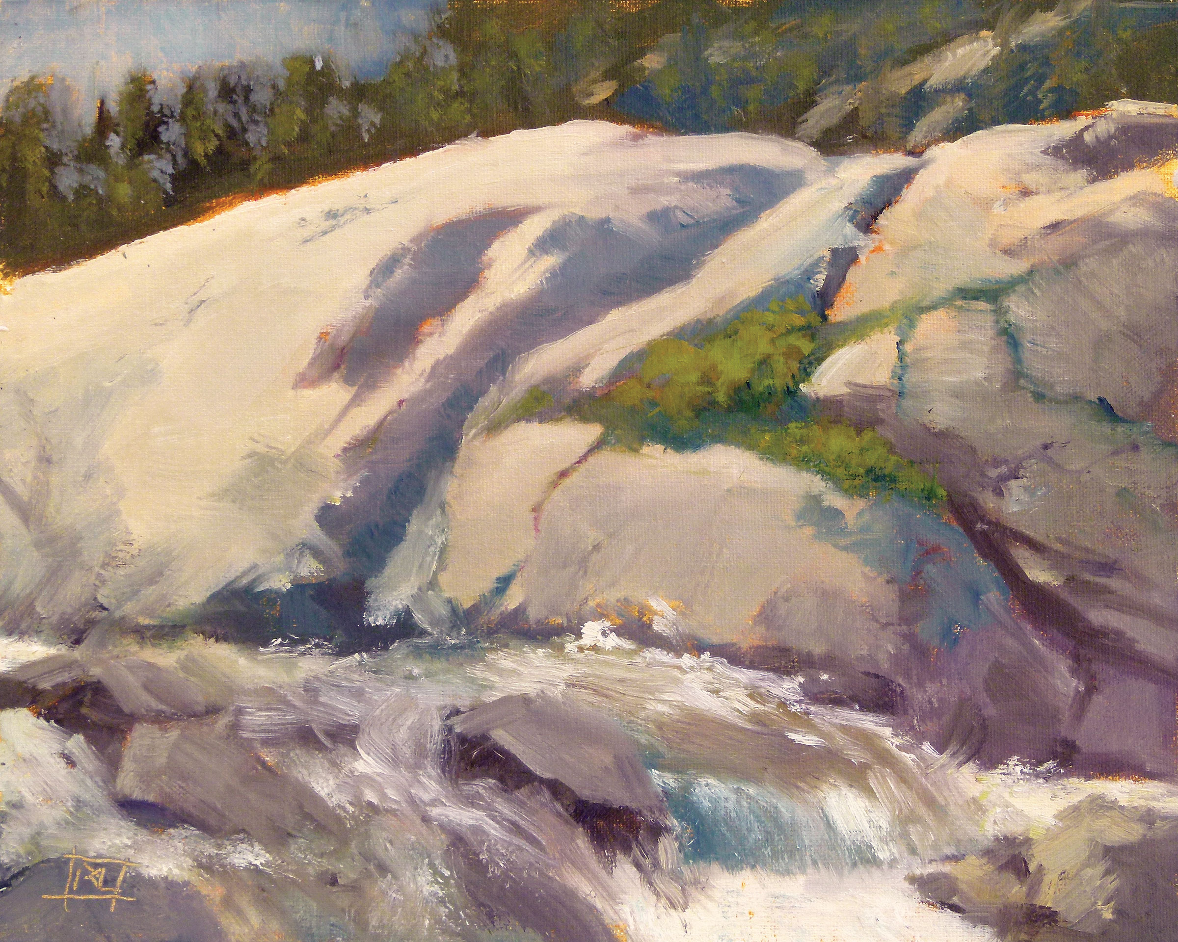 7. Richard Lindenberg, “Big Bend Flow,” 2025, oil, 8 x 10 in., Available from artist, Plein air