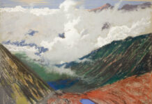 Leon Wyczółkowski, "U WRÓT CHAŁUBIŃSKIEGO [AT THE CHAŁUBIŃSKI GATE]," c. 1905, pastel on paper, 30 1/2 x 42 1/3 in., National Museum in Kraków