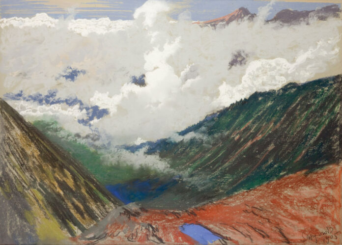 Leon Wyczółkowski, "U WRÓT CHAŁUBIŃSKIEGO [AT THE CHAŁUBIŃSKI GATE]," c. 1905, pastel on paper, 30 1/2 x 42 1/3 in., National Museum in Kraków