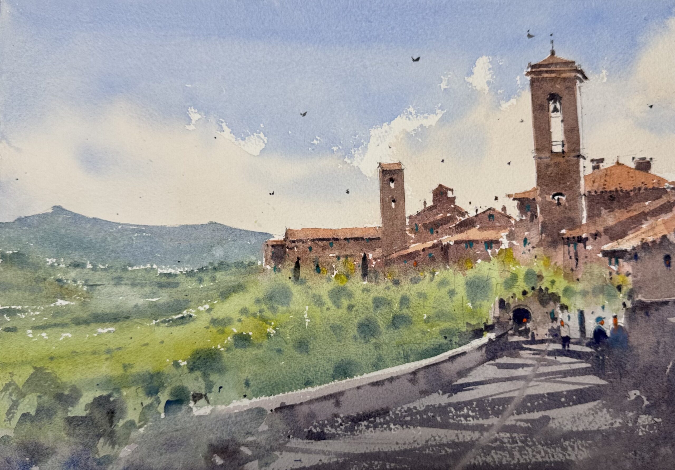 From the Watercolor Live Cityscape Demo with Amid El Haddad
