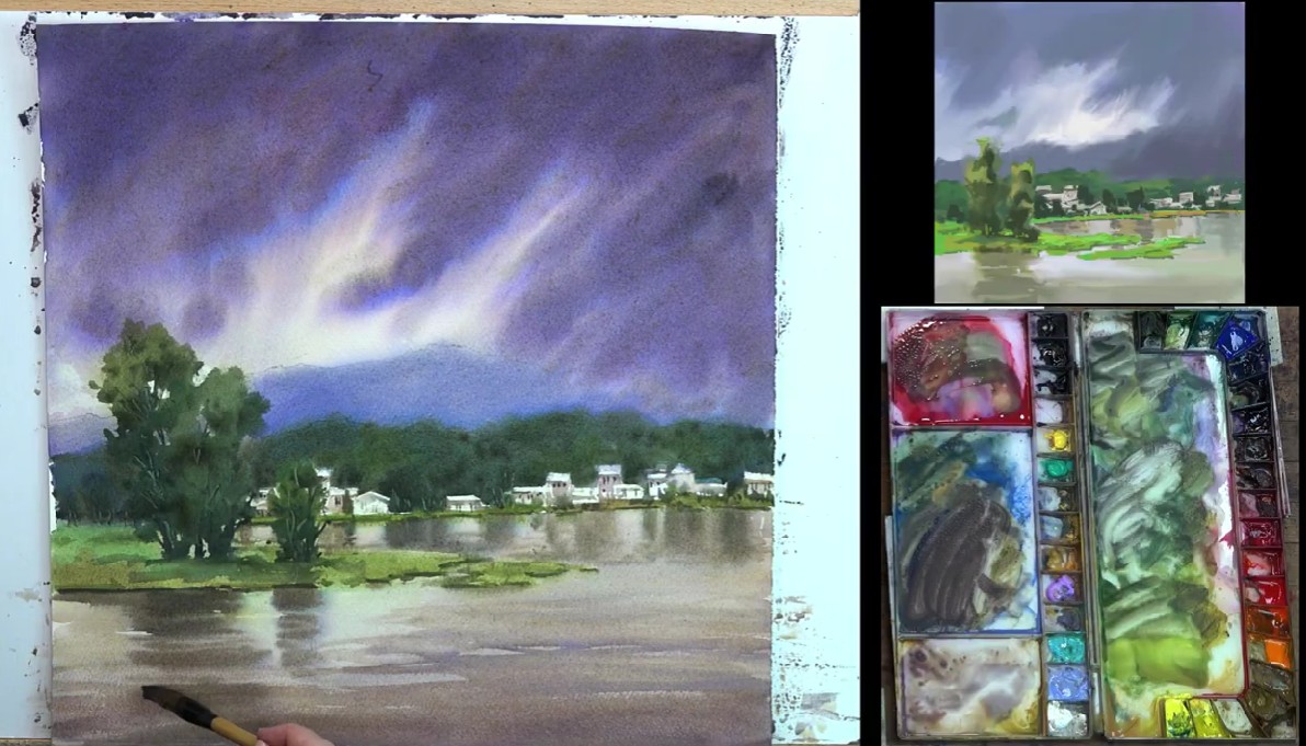 From Brienne M. Brown’s landscape painting demo