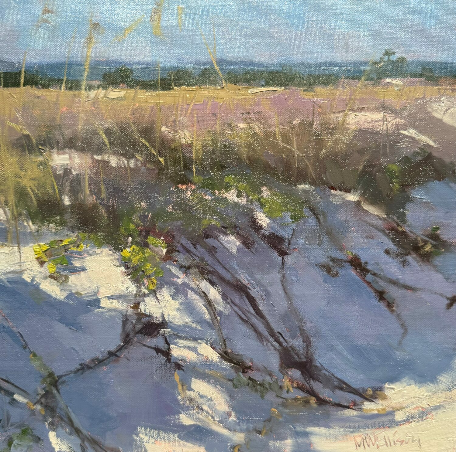 Oil painting of sand dunes - PleinAir Salon Art Competition