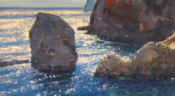 An Impressionistic Delight for the Senses PleinAir Salon - First Place Overall: Fernando Micheli, “Lovrijenac Fortress Overlook, Dubrovnik,” oil, 18 x 14 in.