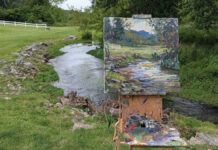 Landscape Painting Demo: Big Shapes, Bold Brushstrokes plein air landscape painting demo