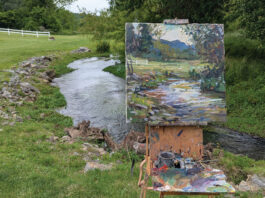 plein air landscape painting demo