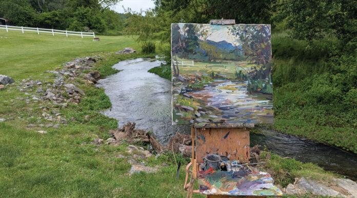 plein air landscape painting demo