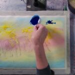 watercolor live painting demonstration - From Leslie Lambert's "Basic Techniques & Special Effects" session on Essential Techniques Day