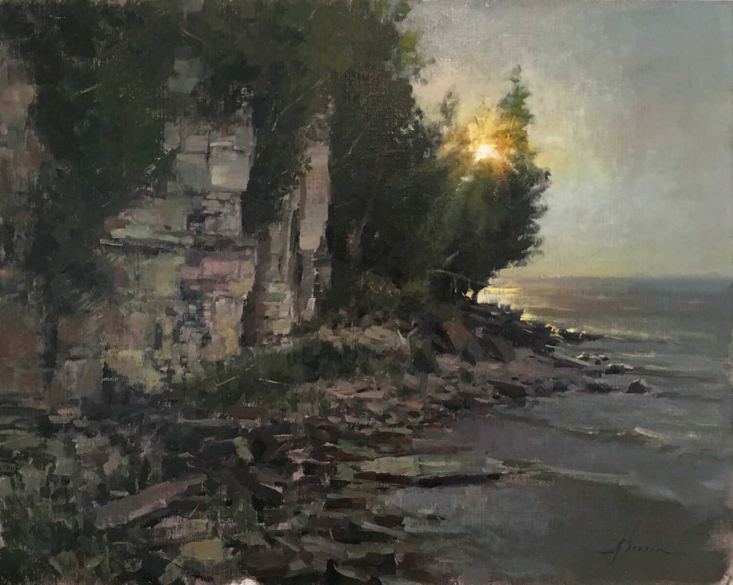 Best Plein Air Landscape: Jason Sacran, “Bayside Morning,” oil, 16 x 20 in.