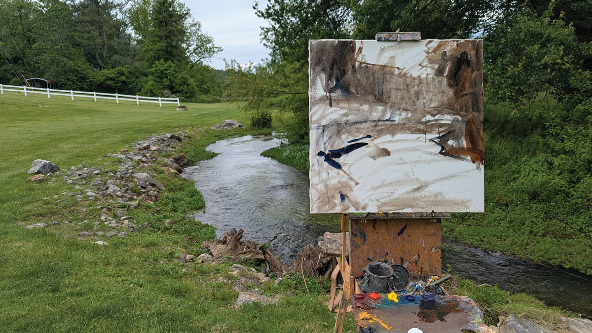 plein air landscape painting demo 