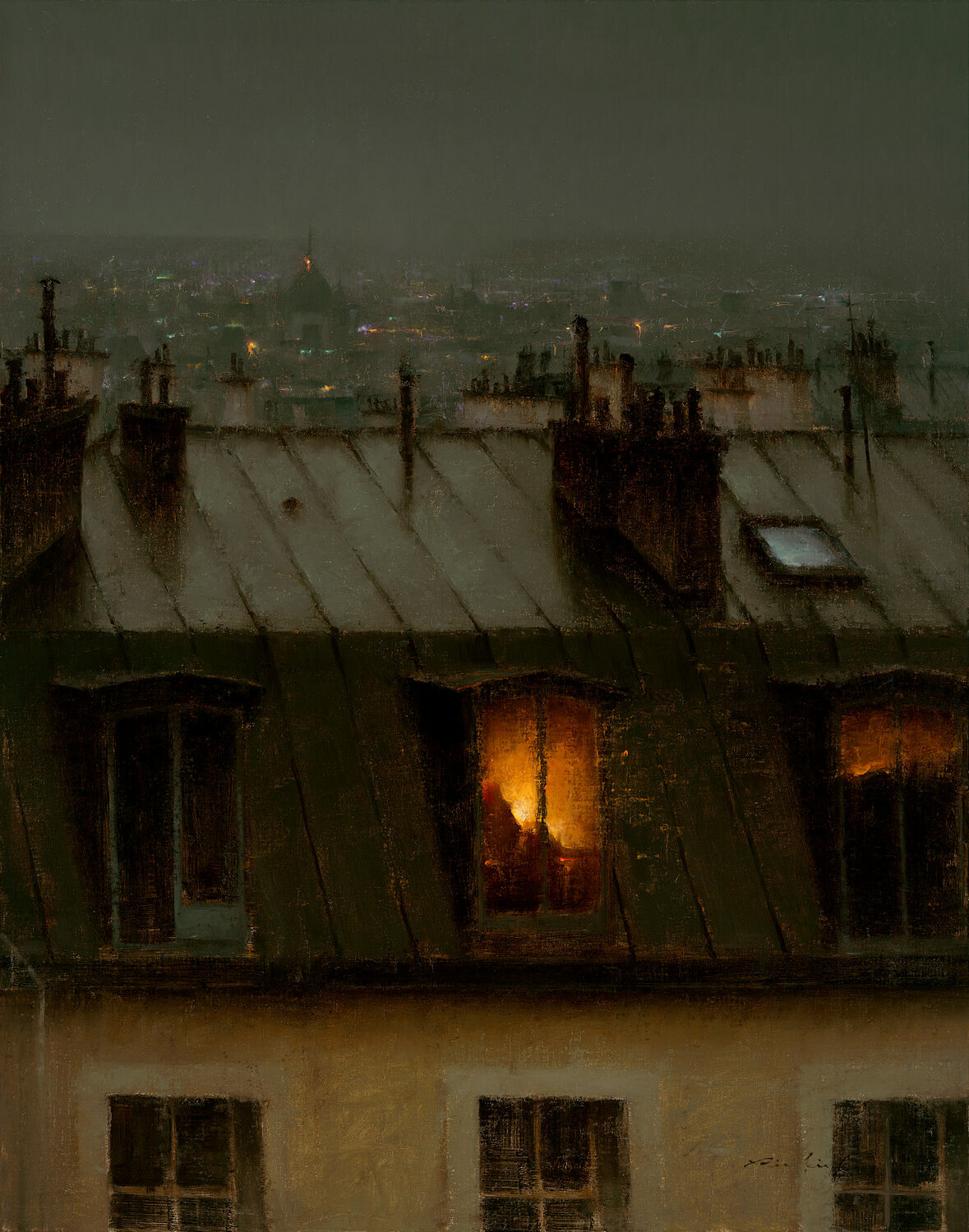 PleinAir Salon - Third Place Overall: Richard Carter, “We Always Do,” oil, 42 x 33 in. 