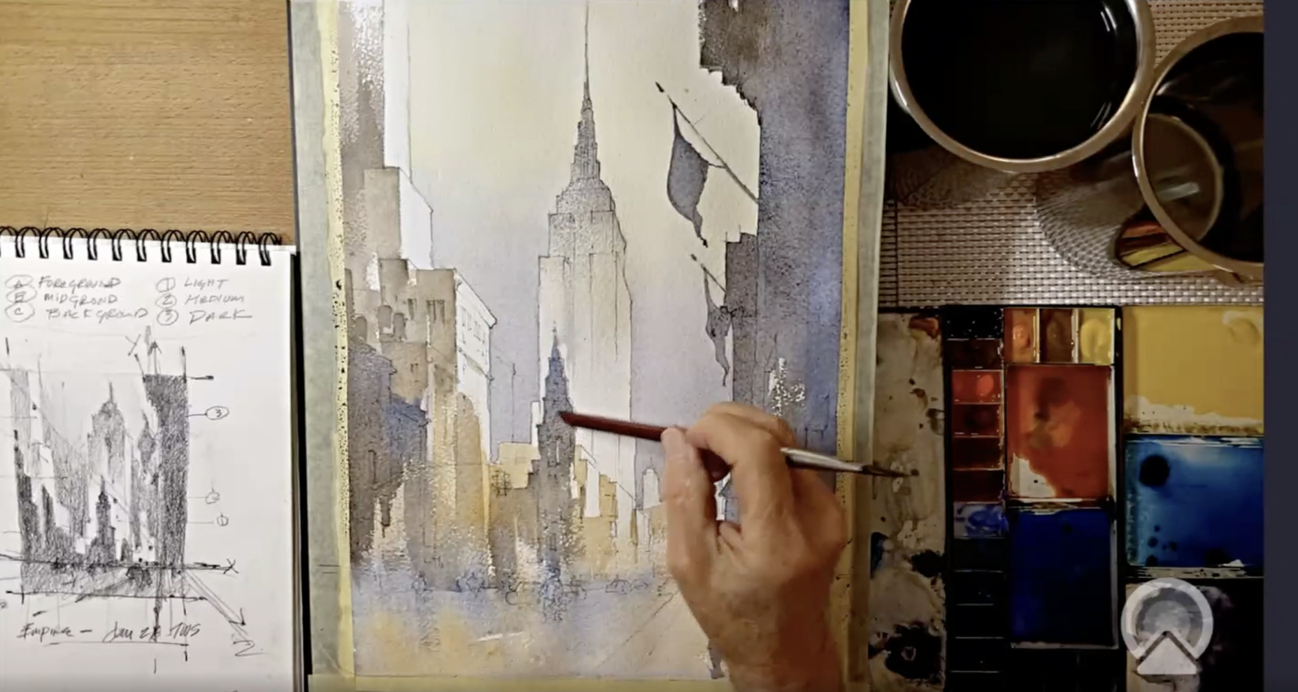 From Thomas W. Schaller’s Watercolor Live session