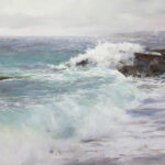 Latest Salon Winner: A Seascape That’s “Strong” in All the Ways oil painting of waves