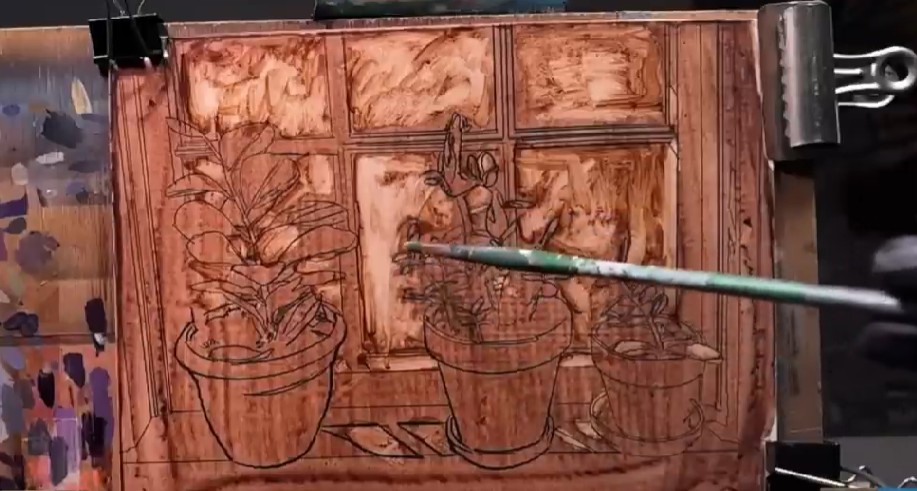 Raymond's underpainting