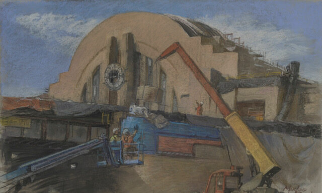 Plein air paintings - Cincinnati Museum Center Union Terminal
