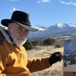 Popsicle Plein Air Painting Jack McGowan painting in winter in plein air