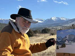 Popsicle Plein Air Painting Jack McGowan painting in winter in plein air