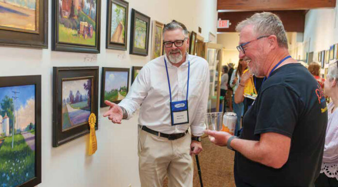 15 Ways to Elevate Your Work Plein air painting events - Artists Jason Prigge and Alan Eickberg regale one another with stories of their plein air adventures during the Paint Cedarburg exhibition.