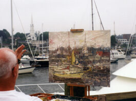 CW Mundy, painting en plein air