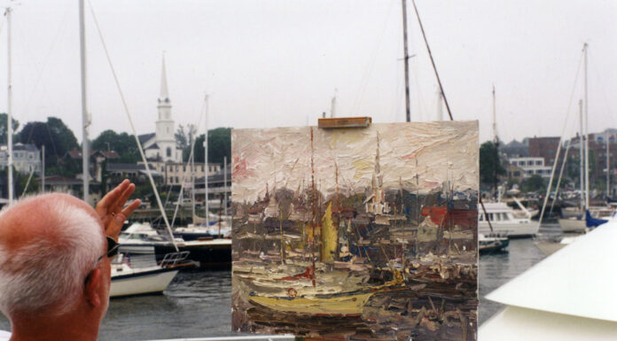 CW Mundy, painting en plein air